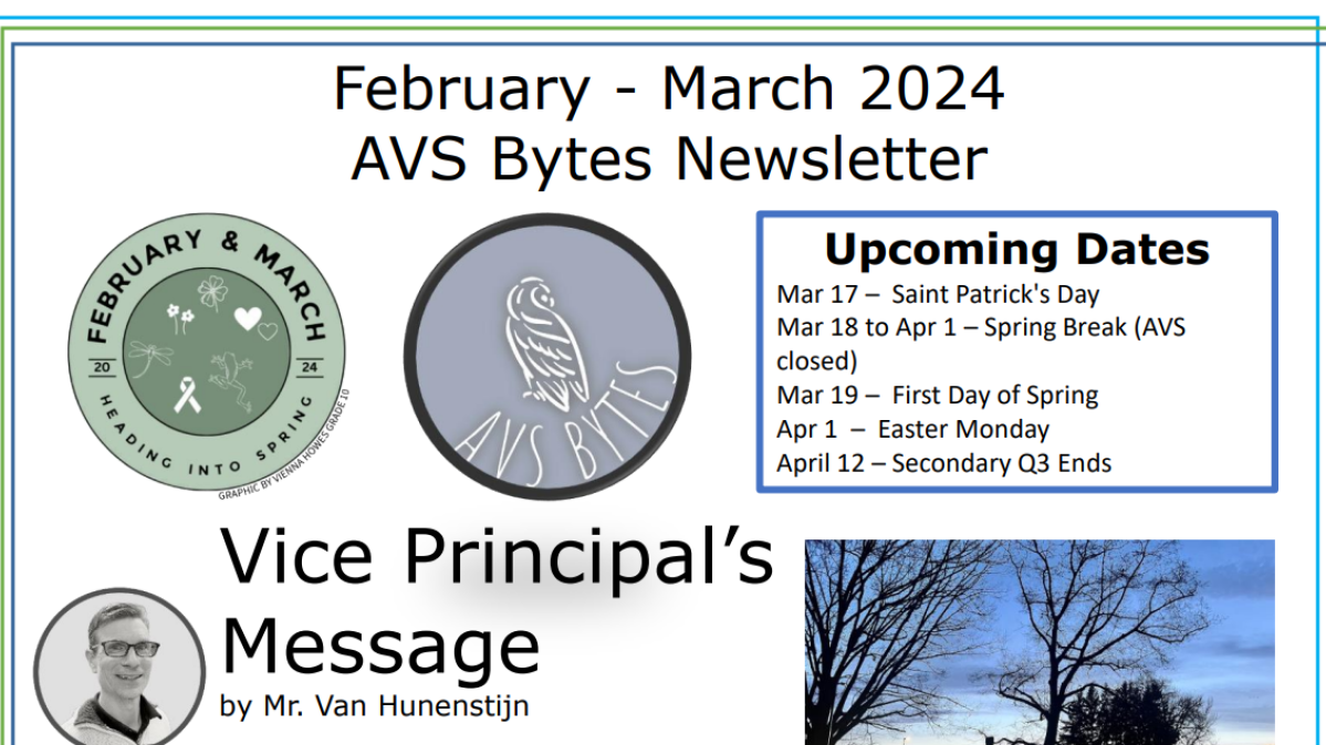 February March 2024 AVS Bytes Newsletter